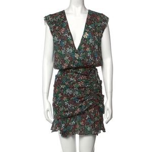 Veronica Beard Silk Floral Mini Dress